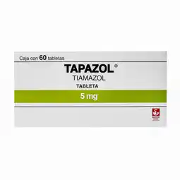Farmacias YZA Tapazol 5Mg 60 Tabs oferta