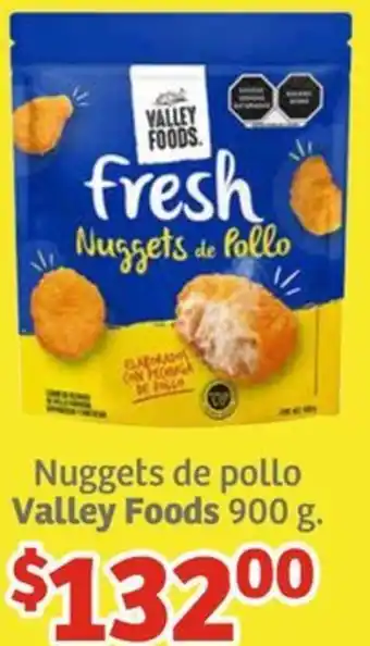 Soriana Híper Nuggets de pollo Valley Foods 900g oferta