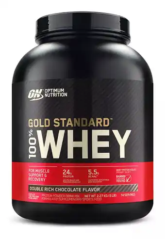 Mercado Libre Suplemento En Polvo Optimum Nutrition Proteína Gold Standard 100% Whey Proteína Sabor Double Rich Chocolate En Pote De 2.27kg oferta