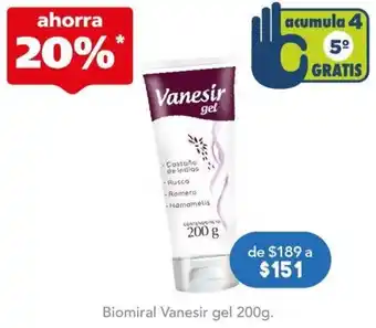 Farmacia San Pablo Biomiral Vanesir gel 200g oferta