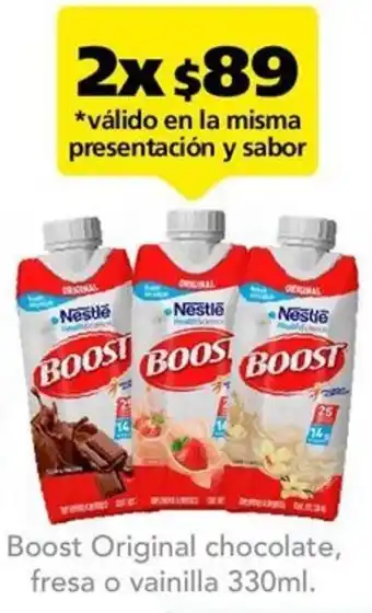 Farmacia San Pablo Boost Original chocolate, fresa o vainilla 2x330ml oferta