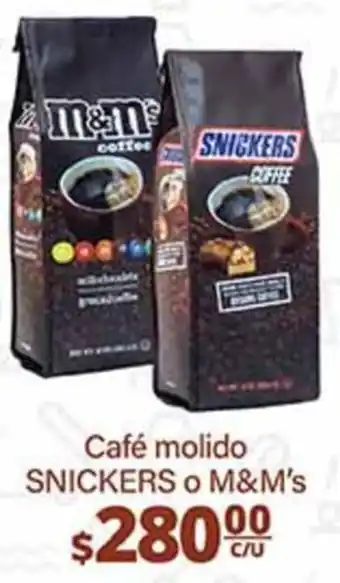 La Comer SNICKERS o M&M's Café molido oferta