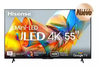 Mercado Libre Pantalla Hisense 55 Miniled 4k Smart 55u6k Google Tv oferta