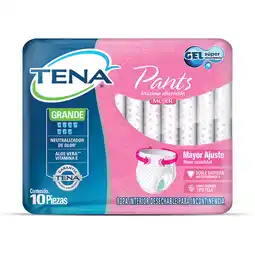 Farmacias YZA TENA ROPA INTERIOR MUJER GRANDE 10 PZAS oferta