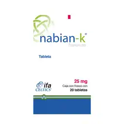 Farmacias YZA Nabian-K 25Mg 20 Tabs oferta