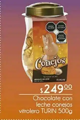 Fresko Chocolate con leche conejos vitrolero turin 500g oferta