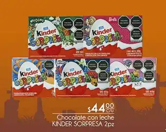 Chocolate con leche kinder sorpresa