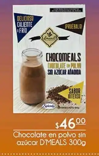 Fresko Chocolate en polvo sin azúcar d'meals oferta