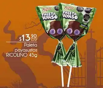 Paleta payasustos ricolino 45g