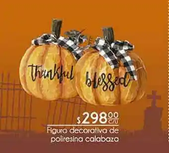 Fresko Figura decorativa de poliresina calabaza oferta