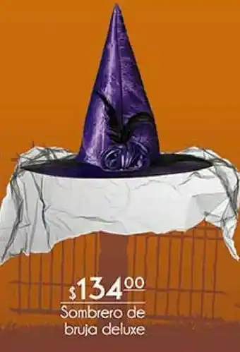 Sombrero de bruja deluxe