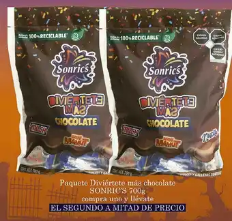 Fresko Paquete diviértete más chocolate sonric´s 700g oferta