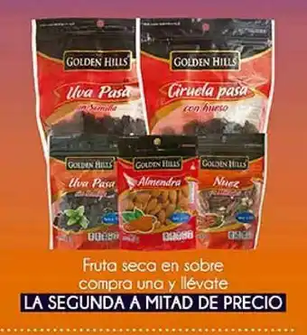 Fruta seca en sobre