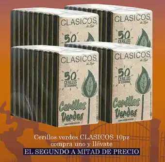 Cerillos verdes clasicos 10pz
