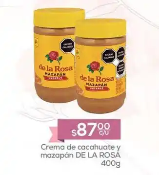 De la rosa - crema de cacahuate y mazapán
