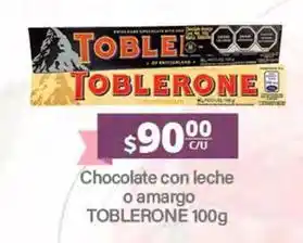 La Comer Toblerone - chocolate con leche o amargo oferta