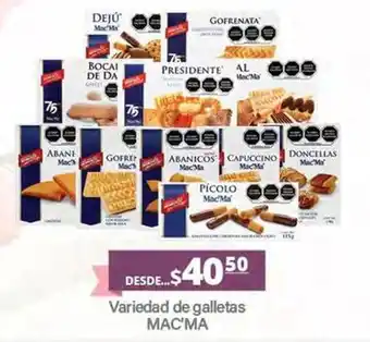 La Comer Mac'ma - variedad de galletas oferta