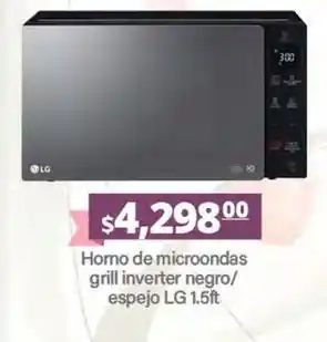 La Comer Lg - horno de microondas grill inverter negro/espejo oferta