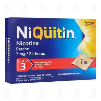 Farmacias Guadalajara Niqüitin 7 mg Etapa 3, 7 Parches oferta