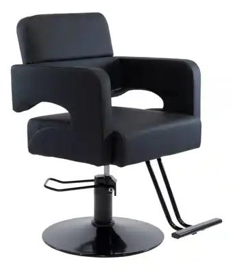 Begônia Silla Barbero Altura Ajustable Color Negro Forma De La Base Redonda