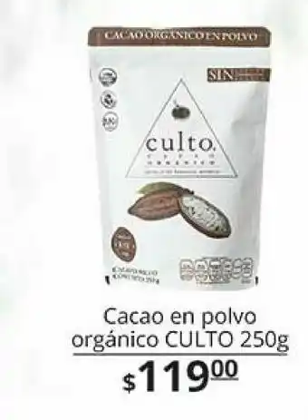 Cacao en polvo culto