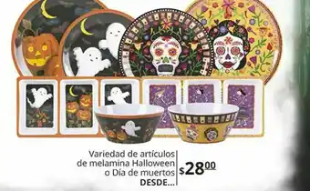 Variedad de articulos de melanina halloween o dia de muertos