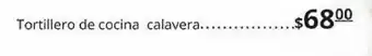 La Comer Tortillero de cocina calavera oferta