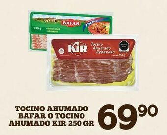 Alsuper Tocino ahumado bafar oferta