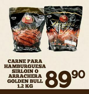 Hamburguesas golden bull 1.2 kg