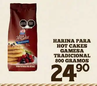 Alsuper Harina para hot cakes gamesa tradicional 800g oferta