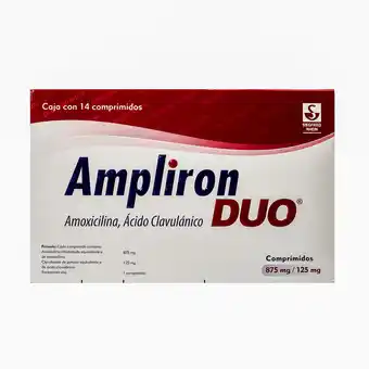 Farmacias YZA Ampliron Duo 875Mg/125Mg 14 Comp oferta