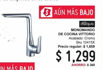 Sodimac Homecenter Monomando de cocina horizontal vittorio oferta
