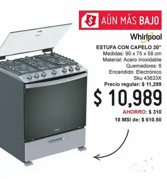 Estufa de piso con cubierta de acero inoxidable