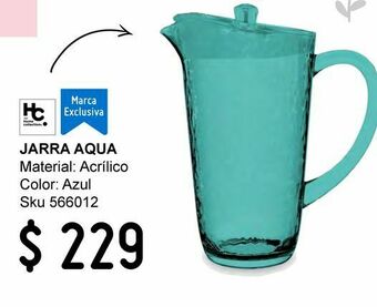 Jarra acrílico 27cm aqua