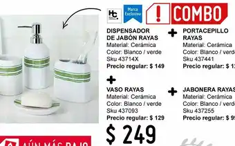 Jabonera raya verde