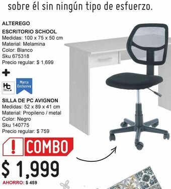 Sodimac Homecenter Escritorio con 1 cajón school oferta