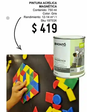 Sodimac Homecenter Pintura acrílica htm 750 ml magnética oferta