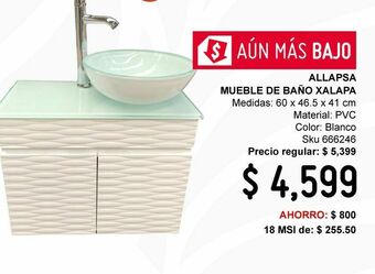 Sodimac Homecenter Mueble de baño xalapa bco oferta