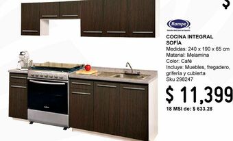 Sodimac Homecenter Cocina integral sofía 2.4 m oferta