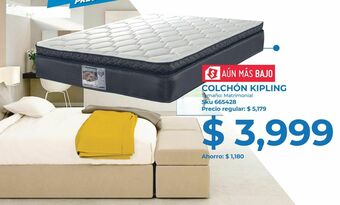 Sodimac Homecenter Colchon matrimonial kipling oferta