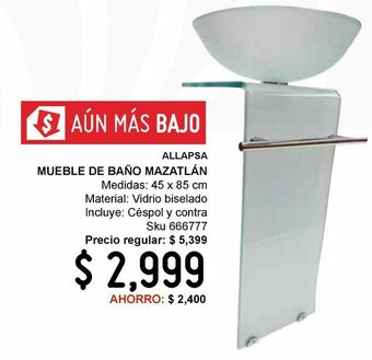 Sodimac Homecenter Mueble de baño mazatlan biselado oferta