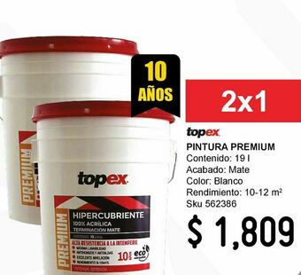 Sodimac Homecenter Pintura premium 19 l blanco oferta