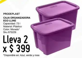 Sodimac Homecenter Caja organizadora eco lline 73 lts. morada oferta