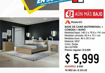 Combo cama comoda y buro