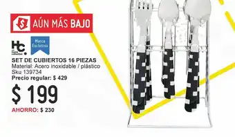 Sodimac Homecenter Set de cubiertos 16 piezas oferta