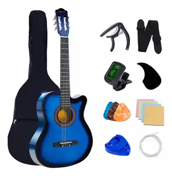 Guitarra Clásica Madera 38in Con Paquete De Accesorios