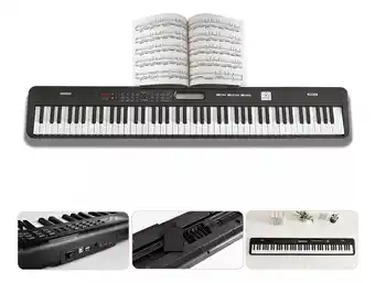 Mercado Libre Teclado Musical Digital Piano Para Niños Electrico ADESKE Mini pa600 DZ88 88 teclas negro 110V/220V oferta