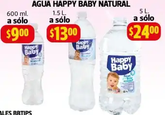 Farmacias Guadalajara AGUA HAPPY BABY NATURAL 600ML oferta