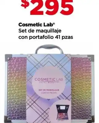 Bodega Aurrerá Cosmetic Lab Set de maquillaje con portafolio 41 pzas oferta