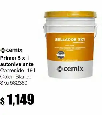 Primer 5x1 autonivelante 19lt
